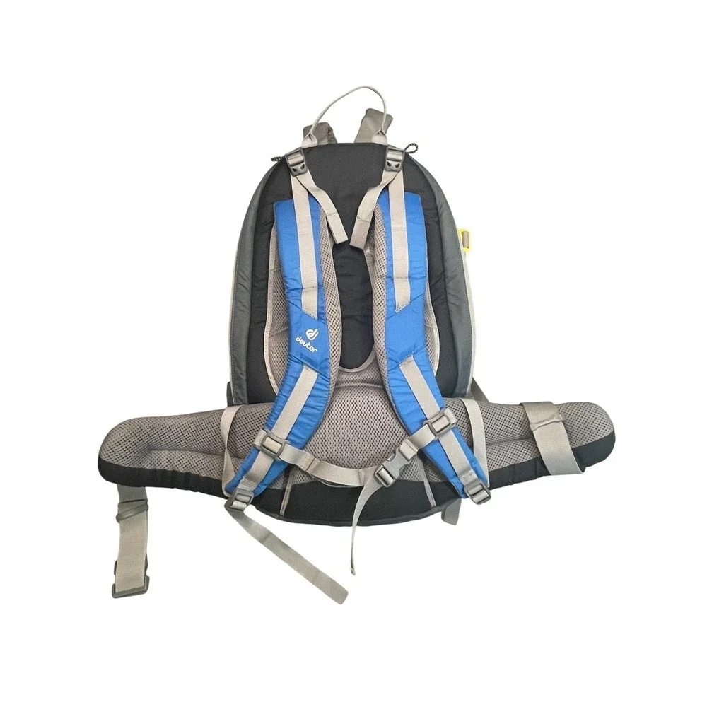 Deuter Kanga Kid Child Carrier 20L Backpack Hiking Blue Grey Adjustable Straps